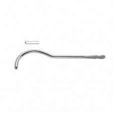 Guyon Urethral Sound / Dilating Bougie 24 Charr. Brass - Chrome Plated, 26.5 cm - 10 1/2"